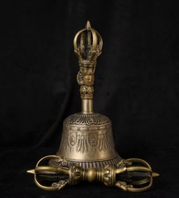 19thC or earlier, Tibetan Bell and Dorge -larger than most