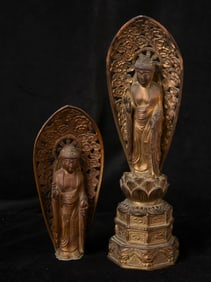 Two 19th/early 20th C Japanese Buddhas.