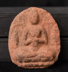 Authentic Pyu Buddha tablet. Complete example in excellent condition.