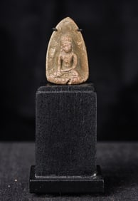11/12thC Burmese PAGAN Buddha. Very rare type in a miniature size.