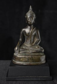 High-Quality 16thC North Thai Buddha, 4.5" Tall
