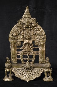 Unique Nepalese or Indian Elaborate Shrine w/ Writing