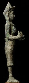 11/12thC Cambodian Bronze Buddha/Hindu Figure-ex Museum