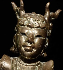 Fascinating Antique Burmese "Nat" Figure. 4.25" tall to