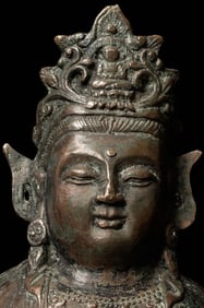 Antique Ming Style Buddha of Compassion.