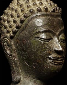 Superb small 15thC Utong style Thai Buddha.