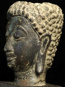This is a powerfully cast 15thC Ayuthaya Buddha head