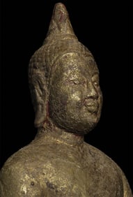 Antique Burmese Buddha, very uncommon type