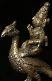 Antique Indian Bronze on a newer bell-form base.