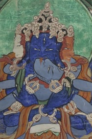 Beautiful Antique Mongolian Thangka.
