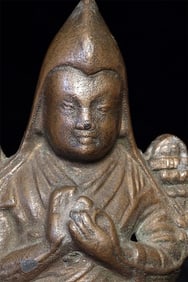 Antique Mongolian Monk, 4.75" Tall