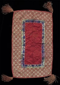 18/19thC Tibetan Altar Cloth- Outstanding Classic Example