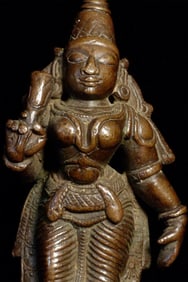 Bronze Hindu Figure, Serene and Joyful