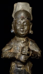 Ming Bronze Figure - Thickly Cast, 9.75"