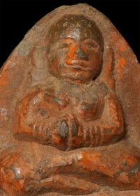 Sensitively carved Nepalese or Indian Devotee.