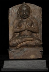 Antique Nepalese or Indian Stone Figure. Radiates a