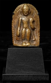 17thC or earlier Nepalese bronze Buddha.