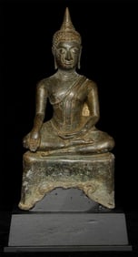 15/16thC Thai Ayuthaya Bronze Buddha.