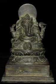 Indonesian Bronze Ganesh