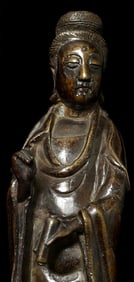 18/19thC Chinese Bronze Quanyin.