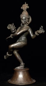 19thC/Earlier Indian Shiva Nataraj- Lord of the Dance- Silver and Bronze