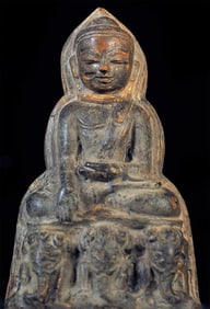 16thC Terracotta Ava Buddha Over Elephants. Personal Favorite.