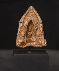 12/13thC Thai or Cambodian Amulet- EXTREMELY rare-perhaps unique type..