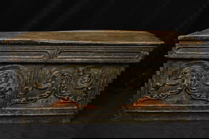 Portable antique Tibetan altar table.
