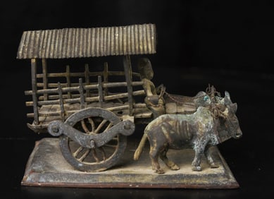 Wonderful antique oxcart from the famous Medina Cargo wreck, which sunk during WW1.