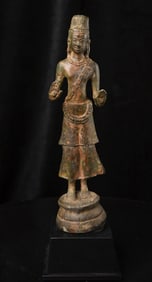 10th C. Stylel Cham Buddhist Hindu Figure
