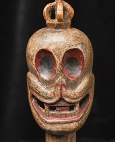 Powerfully animated antique Mongolian Citipati head on