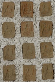 12 Chinese Tsa Tsas, -Probably Tang