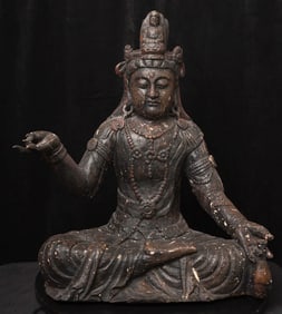 Large 16/17thC Korean Bodhisattva of Compassion-Start reduced 50%