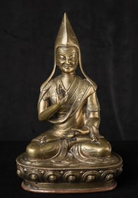 18/19 century Tibetan or Nepalese Lama. Exceptional example, much finer than the typical examples.