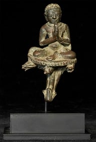 1000years old  Burmese Solid-Cast Monk, 3.25"