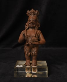 10-13thC Buddhist deity cast in iron, Large- China, Yunnan, Dali Kingdom Himalayas- Rare