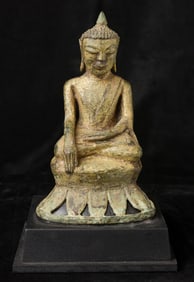 13/14thC “Pinya” style Burmese Buddha.