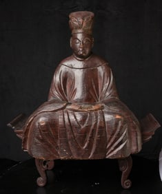 Mid 18thC Japanese Buddhist figure. Sublime piece with a wonderful 250+-year-old patina.
