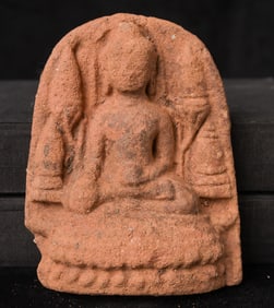 Large and very early Arakan Buddha tablet. This is an extremely rare one- the only one of its type I