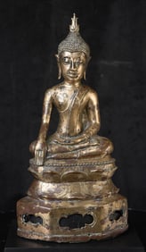 16thC Northern Thai Bronze Buddha- 12+ inches- BEST Quality sculpting- Special!