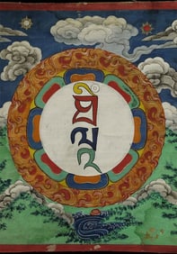 Outstanding Antique Mongolian Thangka.