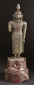 Sri Lankan Kandy style 18th Century bronze Buddha.-very fine example