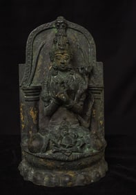 Large Antique Bronze Shiva from Java- Wax-Cast-Special!