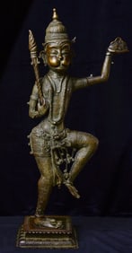 Early 20thC Hanuman from India. Charismatic and Lively. Large, Alive
