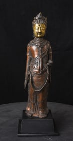 15/16th-century Korean bronze Buddha/bodhisattva.