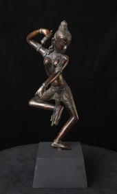 19thC/earlier Large Burmese or Himalayan Bronze Dakini from collection of Roger McCarthy