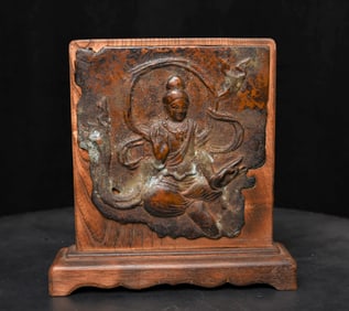 Very early(Tang?) Chinese copper (?) plaque.