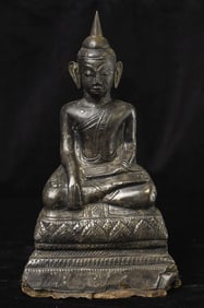 Extremely expressive repousse silver late Ayuthaya.