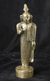 Deeply serene, unusual Java Buddha, 14th-17thC or earlier. This is a very uncommon type.