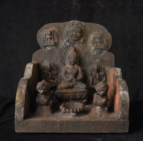 Nepalese wooden Buddhist/Buddhist Altar.